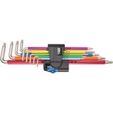 Wera Jeu de clés Allen TORX 3967/9 TX SXL Multicolore HF Inox 1, Tournevis 9 pièces, TORX T8 à T40