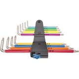 Wera Jeu de clés Allen TORX 3967/9 TX SXL Multicolore HF Inox 1, Tournevis 9 pièces, TORX T8 à T40