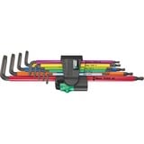Wera Jeu de clés Allen TORX 967/9 TX XL Multicolore 1, Tournevis 9 pièces, TORX T8 à T40