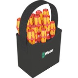 Wera Kraftform 2go 100 embout de tournevis 11 pièce(s) Rouge/Jaune, 11 pièce(s), Phillips, Cruciforme, Torx, PH 1,PH 2, PZ 1,PZ 2, T10,T15,T20, 50 x 120 mm