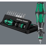 Wera Kraftform Kompakt 12, Set d'embouts de vissage Noir/Vert, Noir