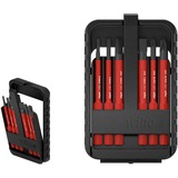Wiha Jeu d'embouts slimBit électrique, Set d'embouts de vissage Rouge, 6 pièces dans une boîte slimBit