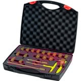 Wiha Jeu de clés à cliquet isolées 3/8", Clés mixtes à cliquet Rouge/Jaune, Coffret de 20 pièces