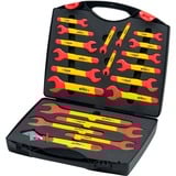 Wiha Jeu de clés isolées 6-32 mm, Clé plate Rouge/Jaune, Coffret de 20 pièces