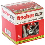 fischer Cheville Gris clair/Rouge