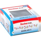 fischer DUOBLADE S 20 pièce(s) Ancre d'expansion, Cheville Gris clair/Rouge, Ancre d'expansion, Béton, Gris, 4,4 cm, 5 cm, 20 pièce(s)