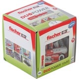 fischer DUOPOWER 10x50 LD, Cheville Gris clair/Rouge