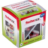 fischer DUOPOWER 10x80 S LD, Cheville Gris clair/Rouge