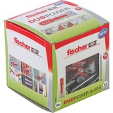 fischer DUOPOWER 8x40 S LD, Cheville Gris clair/Rouge