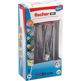 fischer DUOTEC 10 S PH LD, Cheville Gris clair/Rouge