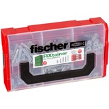 fischer FIXtainer 175 pièce(s) Kit de vissage, Cheville Gris clair, Kit de vissage, Noir, Gris, Rouge, Argent, 175 pièce(s)