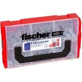 fischer FIXtainer 210 pièce(s) Kit de vissage, Cheville Gris clair, Kit de vissage, Utilité générale, Noir, Gris, Rouge, Argent, Transparent, 210 pièce(s)