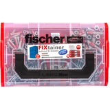 fischer FIXtainer 306 150 pièce(s) Kit de fiches murales et vis, Cheville Gris clair/Rouge, Kit de fiches murales et vis, Béton, Gris, 150 pièce(s), Boîte