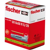 fischer UX 6 x 50 R S/20, Cheville Gris clair, 5 cm, 6 mm, 8 cm, 4,5 mm, 2 cm, 25 pièce(s)