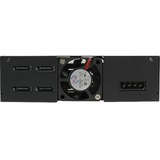 Chieftec CMR-425 Obturateur de baie de lecteur Panneau de support Noir, Cadre de montage Noir, Panneau de support, Noir, Métal, 9.5 mm, 1 ventilateur(s), 4 cm