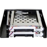 DeLOCK Rack mobile 3,5" pour 2x 2,5" SATA, Cadrage Noir, Échange à chaud, Vente au détail