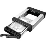 ICY BOX IB-129SSK-B 13,3 cm (5.25") Panneau de façade Noir, Cadrage Noir, 13,3 cm (5.25"), Panneau de façade, Noir, 2.5/3.5", SATA, SATA II, SATA III, Série Attachée SCSI (SAS), Aluminium
