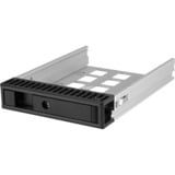 ICY BOX IB-129SSK-B 13,3 cm (5.25") Panneau de façade Noir, Cadrage Noir, 13,3 cm (5.25"), Panneau de façade, 2.5/3.5", SATA, SATA II, SATA III, Série Attachée SCSI (SAS), Noir, Aluminium