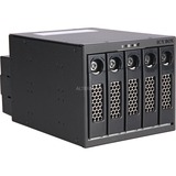 ICY BOX IB-555SSK Noir, Cadrage Noir, Noir, 1 ventilateur(s), 3 Gbit/s, SATA