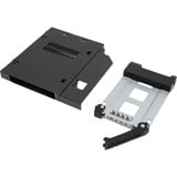 Icy Dock MB411SPO-B Obturateur de baie de lecteur Noir, Cadrage Noir, 2.5", SATA, Série Attachée SCSI (SAS), Noir, Métal, 6 Gbit/s, HDD, SSD