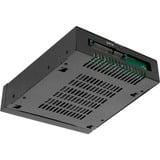 Icy Dock MB491SKL-B Obturateur de baie de lecteur 8,89 cm (3.5") Panneau de support Noir, Cadrage Noir, 8,89 cm (3.5"), Panneau de support, 2.5", SATA, Série Attachée SCSI (SAS), Noir, Métal