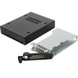 Icy Dock MB491SKL-B Obturateur de baie de lecteur 8,89 cm (3.5") Panneau de support Noir, Cadrage Noir, 8,89 cm (3.5"), Panneau de support, 2.5", SATA, Série Attachée SCSI (SAS), Noir, Métal