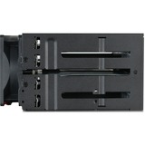 Icy Dock MB508SP-B Obturateur de baie de lecteur 2x 5,25" Panneau de support Noir, Cadrage Noir, 2x 5,25", Panneau de support, 2.5", Série ATA III, Noir, Métal