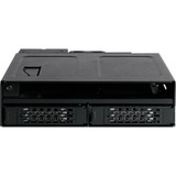 Icy Dock MB602SPO-B Obturateur de baie de lecteur Noir, Fond de panier Noir, Noir, Métal, 9.5,12.7 mm, 1 ventilateur(s), 4 cm, 12 Gbit/s