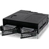 Icy Dock MB602SPO-B Obturateur de baie de lecteur Noir, Fond de panier Noir, Noir, Métal, 9.5,12.7 mm, 1 ventilateur(s), 4 cm, 12 Gbit/s