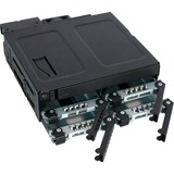 Icy Dock MB604SPO-B Obturateur de baie de lecteur Noir, Cadrage Noir, Noir, Métal, 9.5,12.7 mm, 1 ventilateur(s), 4 cm, 12 Gbit/s