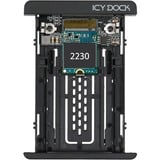 Icy Dock MB705M2P-B Boîtier de disques de stockage Enceinte ssd Noir M.2, Convertisseur Noir, Enceinte ssd, M.2, M.2, 32 Gbit/s, Noir