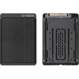 Icy Dock MB705M2P-B Boîtier de disques de stockage Enceinte ssd Noir M.2, Convertisseur Noir, Enceinte ssd, M.2, M.2, 32 Gbit/s, Noir