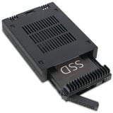 Icy Dock MB741SP-B Boîtier de disques de stockage Boîtier disque dur/SSD Noir 2.5", Cadre de montage Noir, Boîtier disque dur/SSD, 2.5", SAS-3, Série ATA III, Échange à chaud, Noir