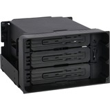 Icy Dock MB830SP-B Boîtier de disques de stockage Boîtier HDD Noir 3.5", Cadrage Noir, Boîtier HDD, 3.5", SAS, SATA, 6 Gbit/s, Échange à chaud, Noir
