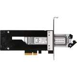 Icy Dock MB840M2P-B carte et adaptateur d'interfaces Interne M.2, Cadre de montage Noir/Argent, PCIe, M.2, PCIe 3.0, Noir, Argent, Passif, 32 Gbit/s