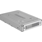 Icy Dock MB982IP-1S-1 Station d'accueil de disques de stockage Argent, Cadre de montage Argent, HDD, SSD, SATA, 2.5", 6 Gbit/s, Argent, SECC
