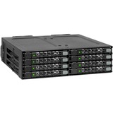 Icy Dock MB998SP-B Obturateur de baie de lecteur Noir, Cadrage Noir, Noir, Métal, 2 ventilateur(s), 4 cm, 6 Gbit/s, HDD, SSD