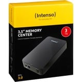 Intenso Memory Center disque dur externe 3000 Go Noir Noir, 3000 Go, 3.5", 3.2 Gen 1 (3.1 Gen 1), 5400 tr/min, Noir