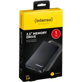 Intenso Memory Drive, 1TB disque dur externe 1000 Go Noir Noir, 1TB, 1000 Go, 2.5", 3.2 Gen 1 (3.1 Gen 1), 5400 tr/min, Noir