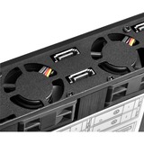 SilverStone FS204 boîtier de disques Noir, Cadrage Noir, SATA, Série ATA II, Série ATA III, 2.5", 670 g, Noir