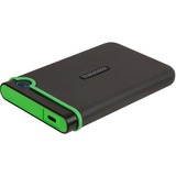 Transcend StoreJet 25M3C disque dur externe 2000 Go Noir, Vert Gris, 2000 Go, 2.5", 3.2 Gen 1 (3.1 Gen 1), Noir, Vert