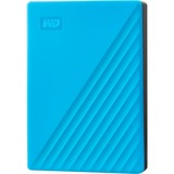 WD My Passport 4 To, Disque dur Bleu, WDBPKJ0040BBL-WESN, Micro-USB-B 3.2 (5 Gbit/s)