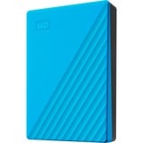 WD My Passport 4 To, Disque dur Bleu, WDBPKJ0040BBL-WESN, Micro-USB-B 3.2 (5 Gbit/s)