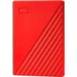 WD My Passport disque dur externe 2000 Go Rouge Rouge, 2000 Go, 2.5", 3.2 Gen 1 (3.1 Gen 1), Rouge