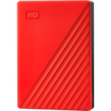 WD My Passport disque dur externe 4000 Go Rouge Rouge, 4000 Go, 3.2 Gen 1 (3.1 Gen 1), Rouge