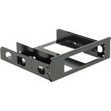 DeLOCK 18267 Compartiment pour ordinateur Universel Support de montage de disque dur, Cadre de montage Noir, Universel, Support de montage de disque dur, Aluminium, Noir, 3.5"