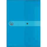 Herlitz 11207073 fichier Polypropylène (PP) Bleu A5, Sac Transparent/Bleu, A5, Polypropylène (PP), Bleu, 1 pièce(s)