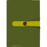 Herlitz 11411253 fichier Polypropylène (PP) Vert, Dossier vert foncé, Polypropylène (PP), Vert, Paysage, Carte de visite, Elastique, 1 pièce(s)