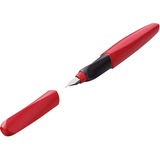 Pelikan Twist P457 stylo-plume Système de remplissage cartouche Rouge 1 pièce(s) Rouge, Rouge, Système de remplissage cartouche, Acier inoxydable, Fin, Ambidextre, Allemagne