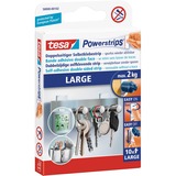 tesa Powerstrips LARGE étiquette de fixation, Colle Blanc, étiquette de fixation, Blanc, Intérieure, 2 kg, Boîte, 10 pièce(s)